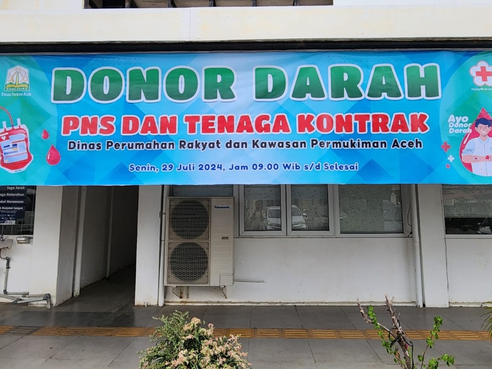 Donor Darah ASN Pemerintah Aceh Berlanjut, Hari Ini Terkumpul 34 Kantong dari ASN Dinas Perkim Aceh